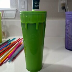 Slime green glow in the dark cup